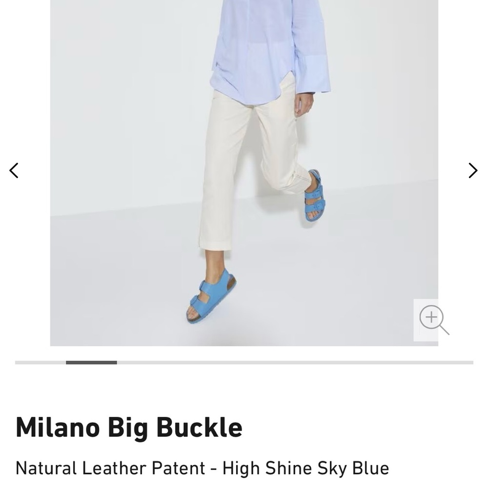 Birkenstock Milano Big Buckle Sky Blue Sandals